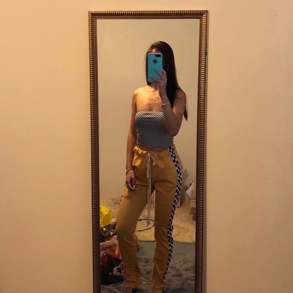 Pants - Checkered Track Pants